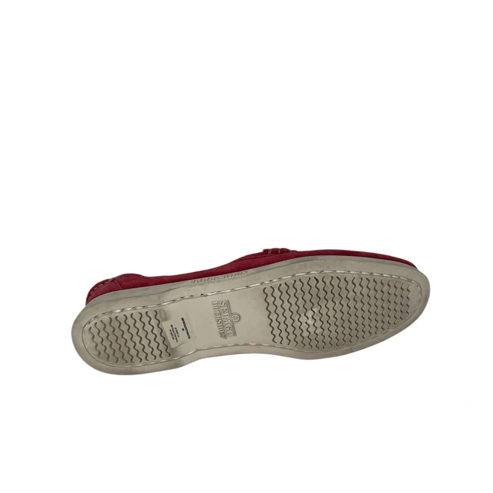 Sebago Shoes Women’s Red Suede Loafers Flats Slip On Size 10 - Picture 8 of 10